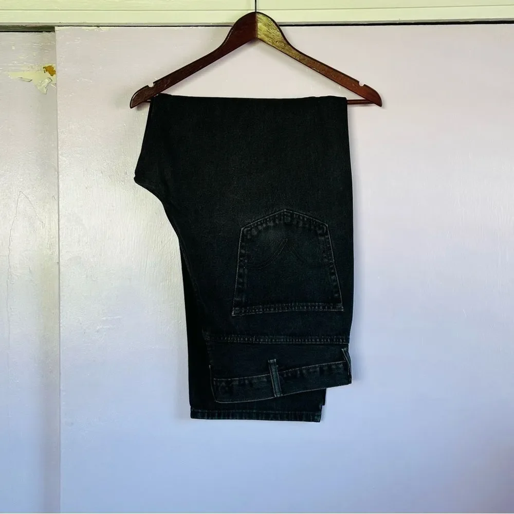 Men's Levi’s Relaxed Fit 550 Black Jeans Sz 42 X 30 - Picture 4 of 7